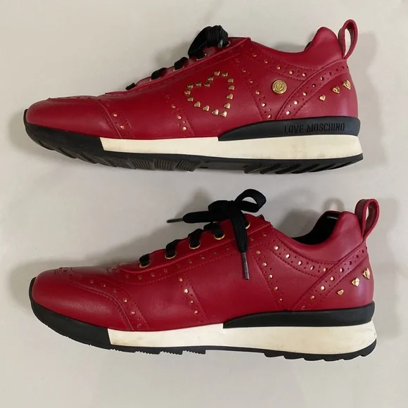 Love Moschino Leather Sneakers